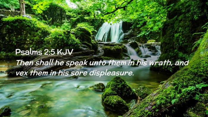 Picture 02 - Psalms 2:5 KJV Desktop Wallpaper - Then shall he speak unto them in his wrath, and - Desktop Bible Verse Wallpaper