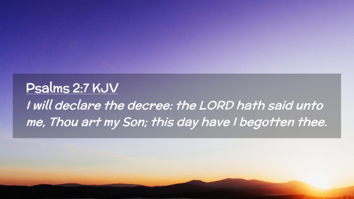 Picture 02 - Psalms 2:7 KJV Desktop Wallpaper - I will declare the decree: the LORD hath said - Desktop Bible Verse Wallpaper