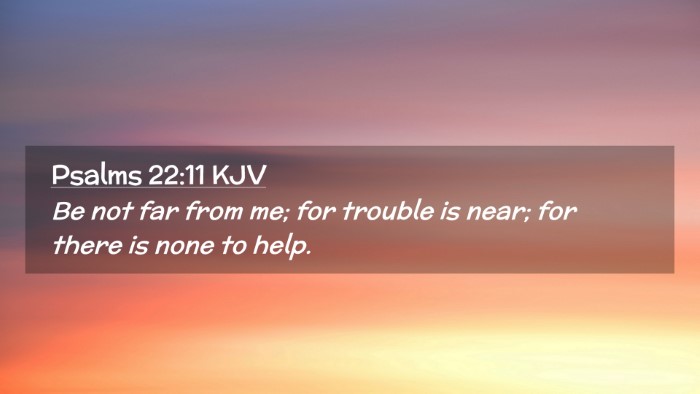 Picture 02 - Psalms 22:11 KJV Desktop Wallpaper - Be not far from me; for trouble is near; for - Desktop Bible Verse Wallpaper