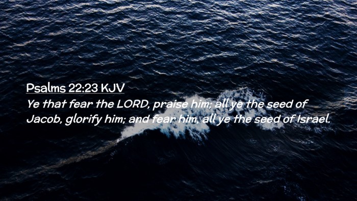 Picture 02 - Psalms 22:23 KJV Desktop Wallpaper - Ye that fear the LORD, praise him; all ye the - Desktop Bible Verse Wallpaper