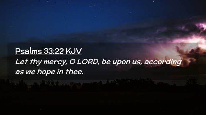 Picture 02 - Psalms 33:22 KJV Desktop Wallpaper - Let thy mercy, O LORD, be upon us, according as - Desktop Bible Verse Wallpaper