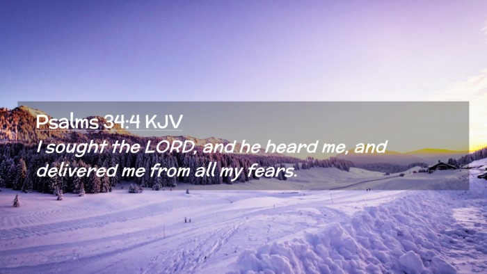 Picture 02 - Psalms 34:4 KJV Desktop Wallpaper - I sought the LORD, and he heard me, and delivered - Desktop Bible Verse Wallpaper