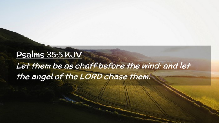 Picture 02 - Psalms 35:5 KJV Desktop Wallpaper - Let them be as chaff before the wind: and let the - Desktop Bible Verse Wallpaper