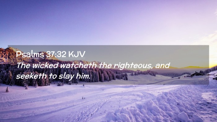 Picture 02 - Psalms 37:32 KJV Desktop Wallpaper - The wicked watcheth the righteous, and seeketh to - Desktop Bible Verse Wallpaper