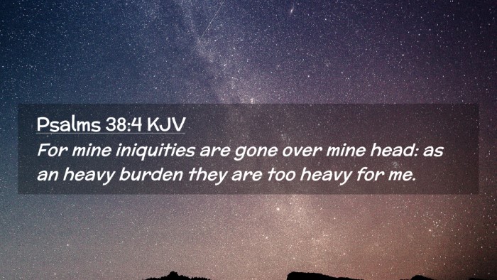 Picture 02 - Psalms 38:4 KJV Desktop Wallpaper - For mine iniquities are gone over mine head: as - Desktop Bible Verse Wallpaper