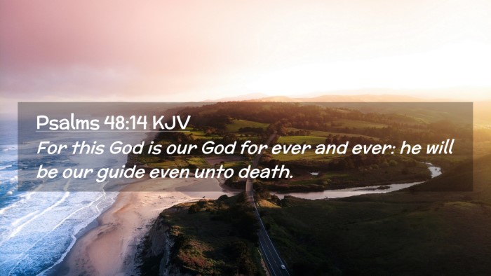 Picture 02 - Psalms 48:14 KJV Desktop Wallpaper - For this God is our God for ever and ever: he - Desktop Bible Verse Wallpaper