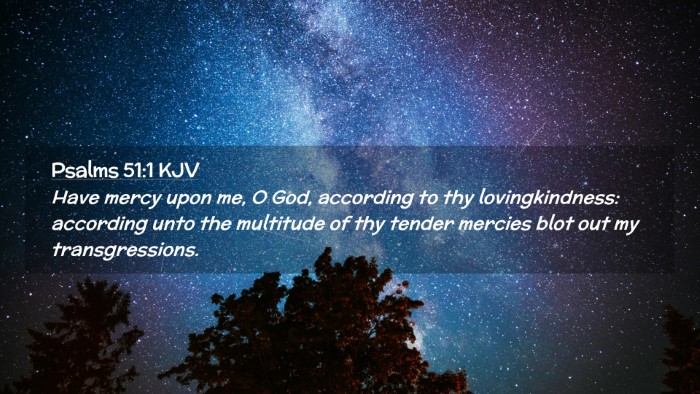 Picture 02 - Psalms 51:1 KJV Desktop Wallpaper - Have mercy upon me, O God, according to thy - Desktop Bible Verse Wallpaper