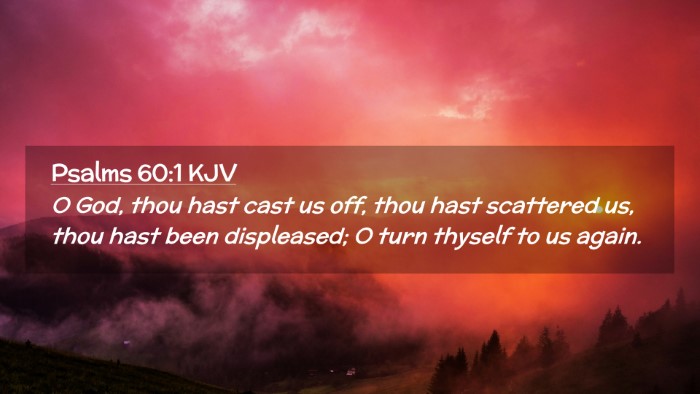 Picture 02 - Psalms 60:1 KJV Desktop Wallpaper - O God, thou hast cast us off, thou hast scattered - Desktop Bible Verse Wallpaper