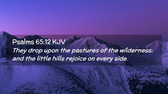 Picture 02 - Psalms 65:12 KJV Desktop Wallpaper - They drop upon the pastures of the wilderness: - Desktop Bible Verse Wallpaper