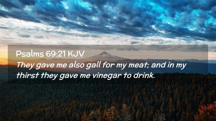 Picture 02 - Psalms 69:21 KJV Desktop Wallpaper - They gave me also gall for my meat; and in my - Desktop Bible Verse Wallpaper