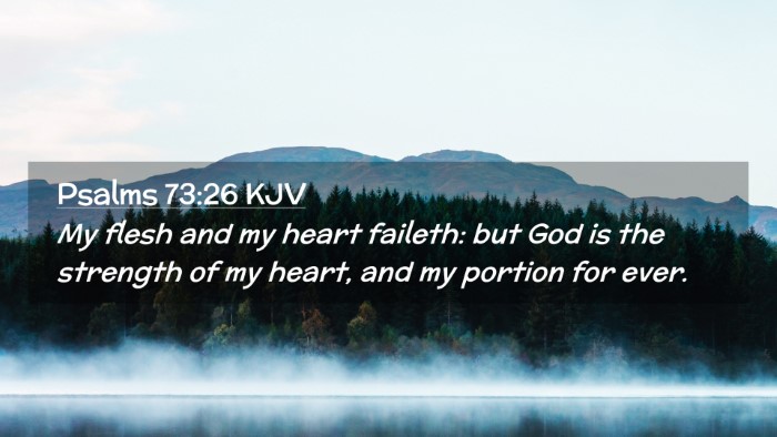 Picture 02 - Psalms 73:26 KJV Desktop Wallpaper - My flesh and my heart faileth: but God is the - Desktop Bible Verse Wallpaper
