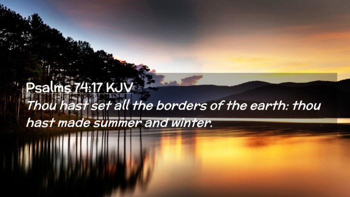 Picture 02 - Psalms 74:17 KJV Desktop Wallpaper - Thou hast set all the borders of the earth: thou - Desktop Bible Verse Wallpaper