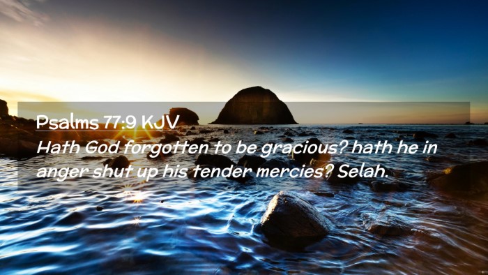 Picture 02 - Psalms 77:9 KJV Desktop Wallpaper - Hath God forgotten to be gracious? hath he in - Desktop Bible Verse Wallpaper