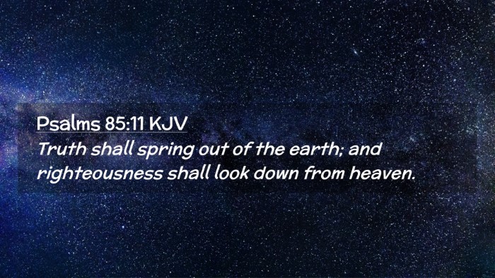 Picture 02 - Psalms 85:11 KJV Desktop Wallpaper - Truth shall spring out of the earth; and - Desktop Bible Verse Wallpaper