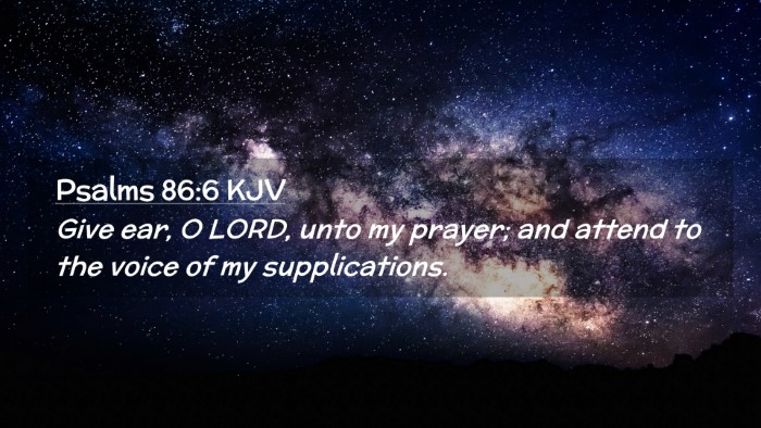 Picture 02 - Psalms 86:6 KJV Desktop Wallpaper - Give ear, O LORD, unto my prayer; and attend to - Desktop Bible Verse Wallpaper