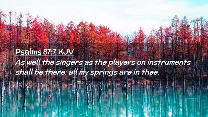 Picture 02 - Psalms 87:7 KJV Desktop Wallpaper - As well the singers as the players on instruments - Desktop Bible Verse Wallpaper