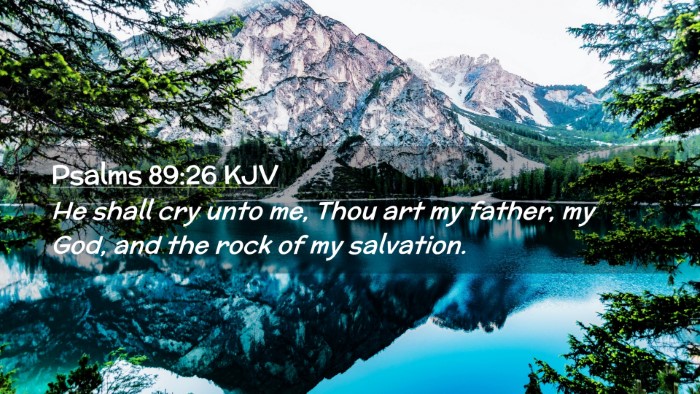 Picture 02 - Psalms 89:26 KJV Desktop Wallpaper - He shall cry unto me, Thou art my father, my God, - Desktop Bible Verse Wallpaper