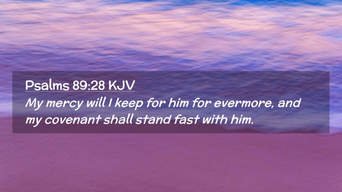 Picture 02 - Psalms 89:28 KJV Desktop Wallpaper - My mercy will I keep for him for evermore, and my - Desktop Bible Verse Wallpaper