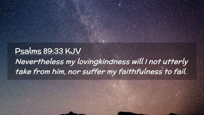 Picture 02 - Psalms 89:33 KJV Desktop Wallpaper - Nevertheless my lovingkindness will I not utterly - Desktop Bible Verse Wallpaper