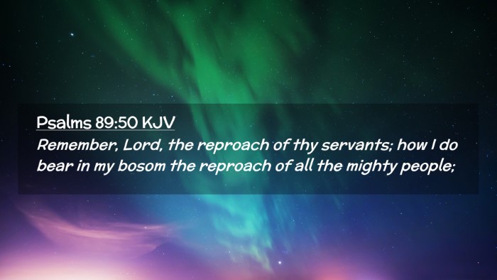 Picture 02 - Psalms 89:50 KJV Desktop Wallpaper - Remember, Lord, the reproach of thy servants; how - Desktop Bible Verse Wallpaper