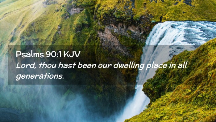 Picture 02 - Psalms 90:1 KJV Desktop Wallpaper - Lord, thou hast been our dwelling place in all - Desktop Bible Verse Wallpaper