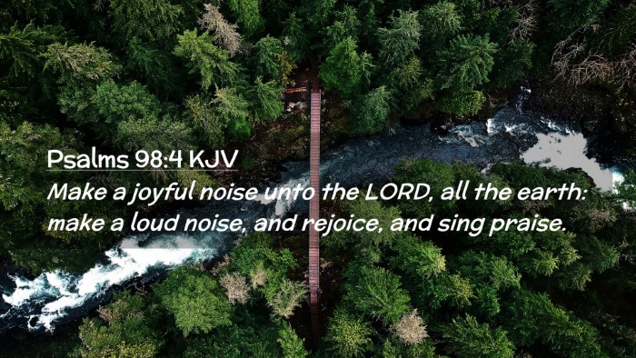 Picture 02 - Psalms 98:4 KJV Desktop Wallpaper - Make a joyful noise unto the LORD, all the earth: - Desktop Bible Verse Wallpaper