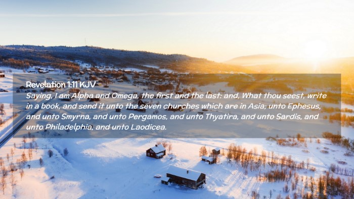 Picture 02 - Revelation 1:11 KJV Desktop Wallpaper - Saying, I am Alpha and Omega, the first and the - Desktop Bible Verse Wallpaper
