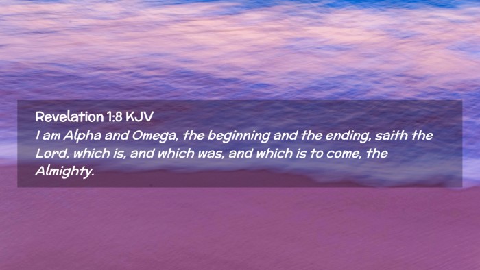 Picture 02 - Revelation 1:8 KJV Desktop Wallpaper - I am Alpha and Omega, the beginning and the - Desktop Bible Verse Wallpaper