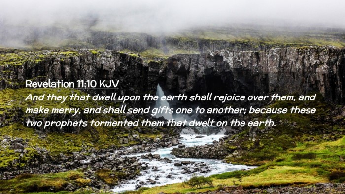Picture 02 - Revelation 11:10 KJV Desktop Wallpaper - And they that dwell upon the earth shall rejoice - Desktop Bible Verse Wallpaper