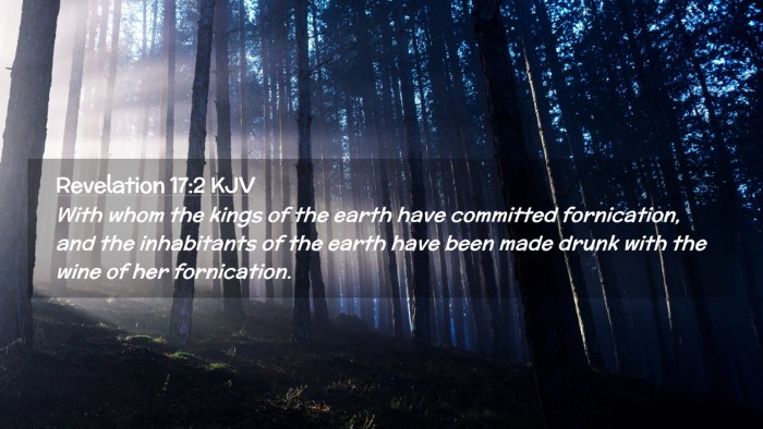 Picture 02 - Revelation 17:2 KJV Desktop Wallpaper - With whom the kings of the earth have committed - Desktop Bible Verse Wallpaper