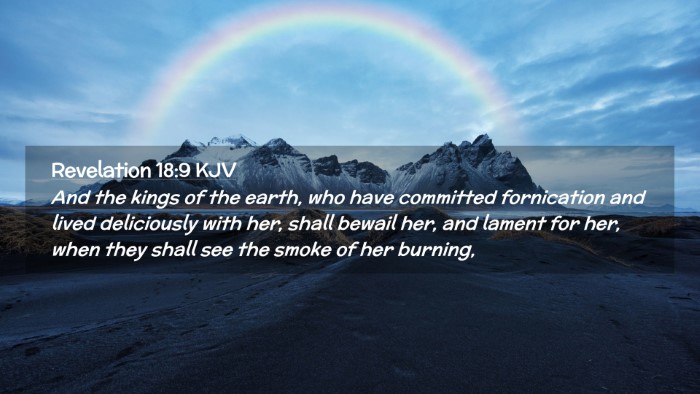 Picture 02 - Revelation 18:9 KJV Desktop Wallpaper - And the kings of the earth, who have committed - Desktop Bible Verse Wallpaper