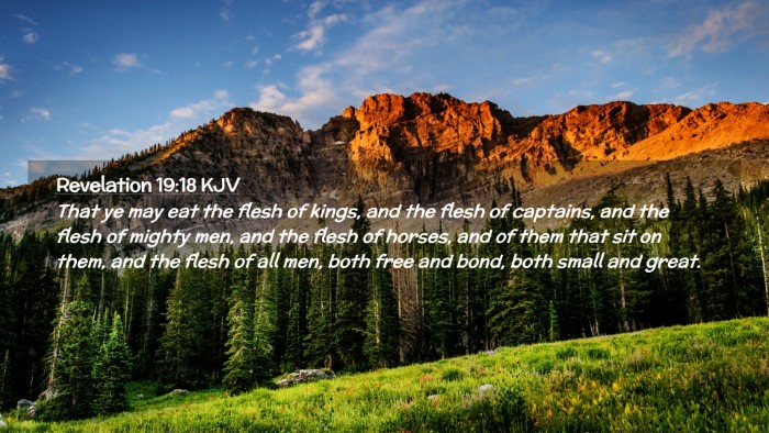 Picture 02 - Revelation 19:18 KJV Desktop Wallpaper - That ye may eat the flesh of kings, and the flesh - Desktop Bible Verse Wallpaper