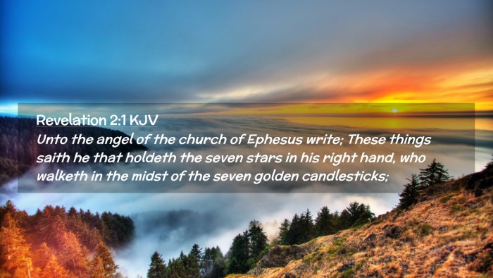 Picture 02 - Revelation 2:1 KJV Desktop Wallpaper - Unto the angel of the church of Ephesus write; - Desktop Bible Verse Wallpaper