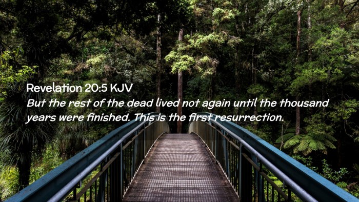 Picture 02 - Revelation 20:5 KJV Desktop Wallpaper - But the rest of the dead lived not again until - Desktop Bible Verse Wallpaper