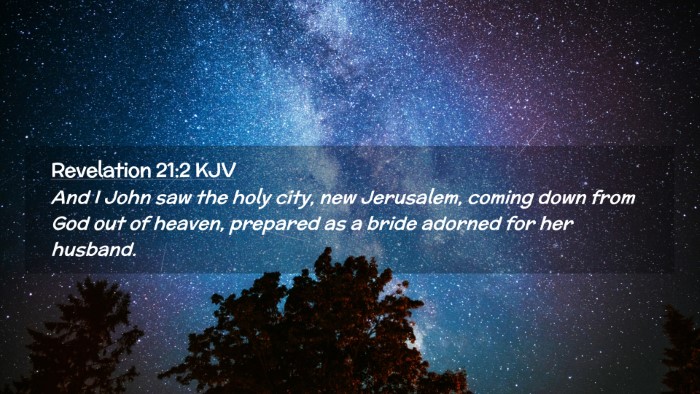 Picture 02 - Revelation 21:2 KJV Desktop Wallpaper - And I John saw the holy city, new Jerusalem, - Desktop Bible Verse Wallpaper
