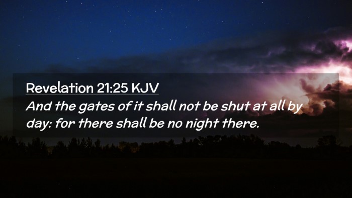Picture 02 - Revelation 21:25 KJV Desktop Wallpaper - And the gates of it shall not be shut at all by - Desktop Bible Verse Wallpaper