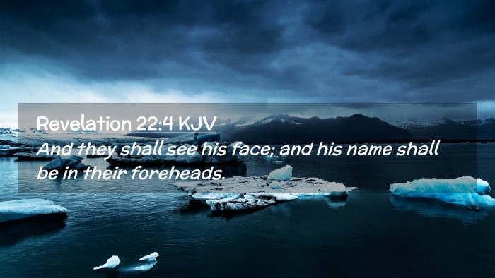 Picture 02 - Revelation 22:4 KJV Desktop Wallpaper - And they shall see his face; and his name shall - Desktop Bible Verse Wallpaper
