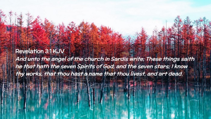 Picture 02 - Revelation 3:1 KJV Desktop Wallpaper - And unto the angel of the church in Sardis write; - Desktop Bible Verse Wallpaper