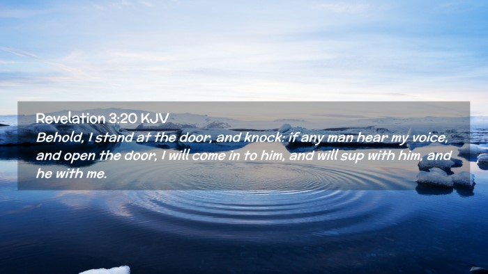 Picture 02 - Revelation 3:20 KJV Desktop Wallpaper - Behold, I stand at the door, and knock: if any - Desktop Bible Verse Wallpaper