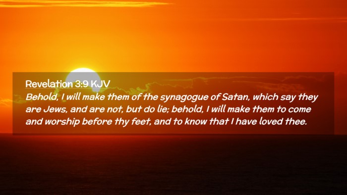 Picture 02 - Revelation 3:9 KJV Desktop Wallpaper - Behold, I will make them of the synagogue of - Desktop Bible Verse Wallpaper