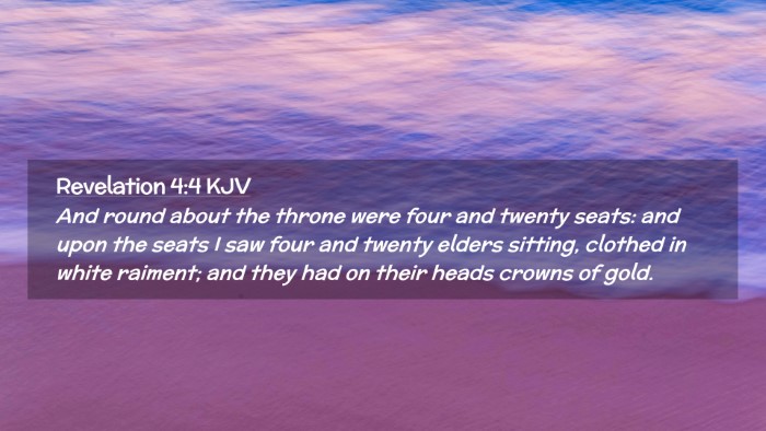 Picture 02 - Revelation 4:4 KJV Desktop Wallpaper - And round about the throne were four and twenty - Desktop Bible Verse Wallpaper