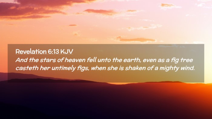 Picture 02 - Revelation 6:13 KJV Desktop Wallpaper - And the stars of heaven fell unto the earth, even - Desktop Bible Verse Wallpaper
