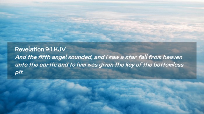 Picture 02 - Revelation 9:1 KJV Desktop Wallpaper - And the fifth angel sounded, and I saw a star - Desktop Bible Verse Wallpaper