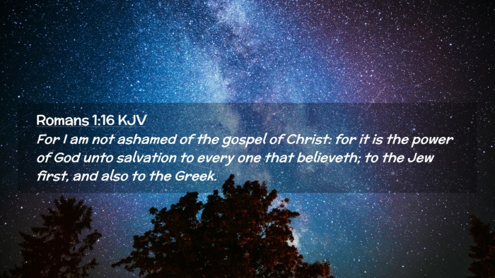 Picture 02 - Romans 1:16 KJV Desktop Wallpaper - For I am not ashamed of the gospel of Christ: for - Desktop Bible Verse Wallpaper
