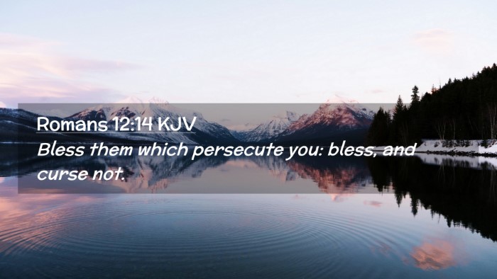 Picture 02 - Romans 12:14 KJV Desktop Wallpaper - Bless them which persecute you: bless, and curse - Desktop Bible Verse Wallpaper