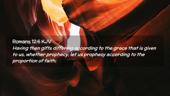 Picture 02 - Romans 12:6 KJV Desktop Wallpaper - Having then gifts differing according to the - Desktop Bible Verse Wallpaper
