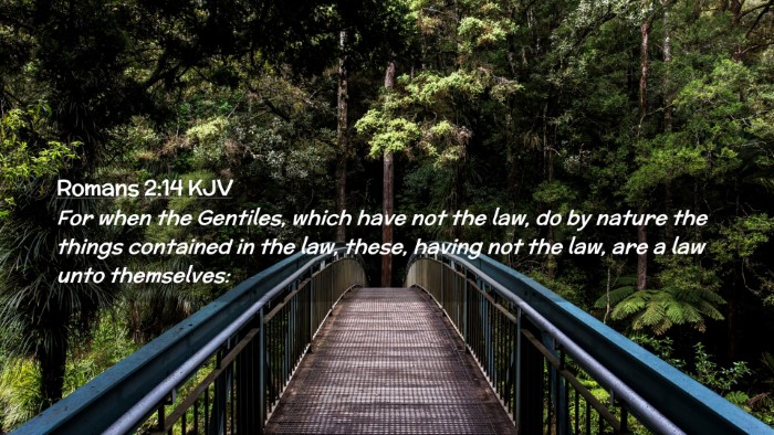 Picture 02 - Romans 2:14 KJV Desktop Wallpaper - For when the Gentiles, which have not the law, do - Desktop Bible Verse Wallpaper