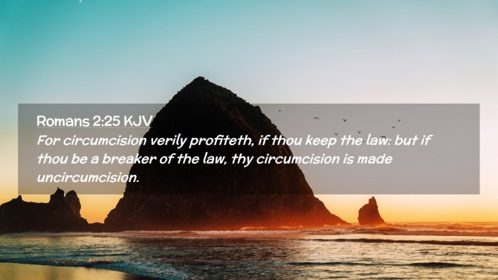 Picture 02 - Romans 2:25 KJV Desktop Wallpaper - For circumcision verily profiteth, if thou keep - Desktop Bible Verse Wallpaper