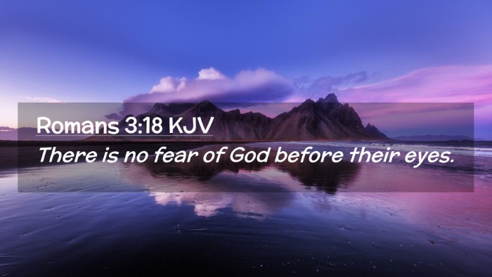 Picture 02 - Romans 3:18 KJV Desktop Wallpaper - There is no fear of God before their - Desktop Bible Verse Wallpaper