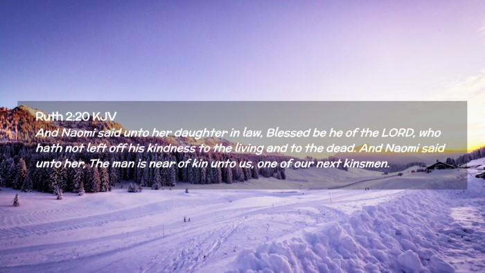 Picture 02 - Ruth 2:20 KJV Desktop Wallpaper - And Naomi said unto her daughter in law, Blessed - Desktop Bible Verse Wallpaper